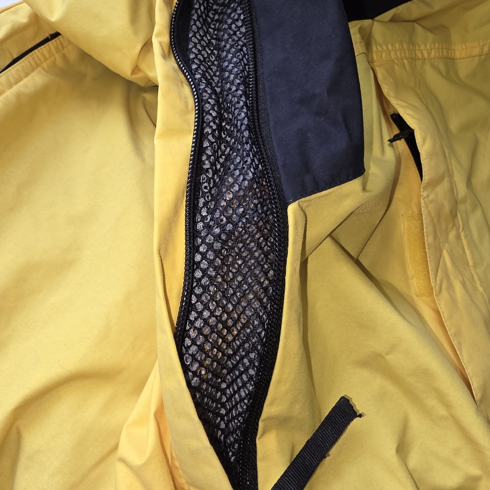 Vintage 90's Nordica Classic Ski Jacket Men's XXL Yellow Black Nylon Winter Coat - Picture 11 of 13